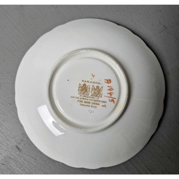 Paragon Tea cup and Saucer by appointment of her royal majesty, rose gold, 1940s - Picture 9 of 9